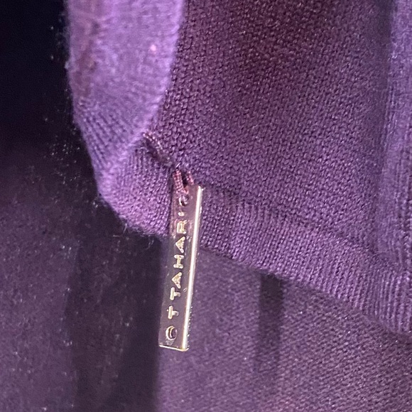 T. Tahari Woman Eggplant Pullover Sweater - Picture 10 of 13